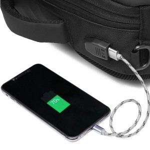 Деловой рюкзак для ноутбука 15,6 Ozuko 9307 с USB разъемом